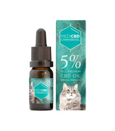 Huile de CBD 5% pour chat saveur Saumon 10 ml
