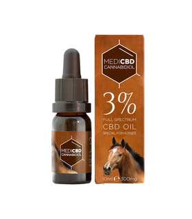 Huile de CBD 3% pour chevaux 10 ml