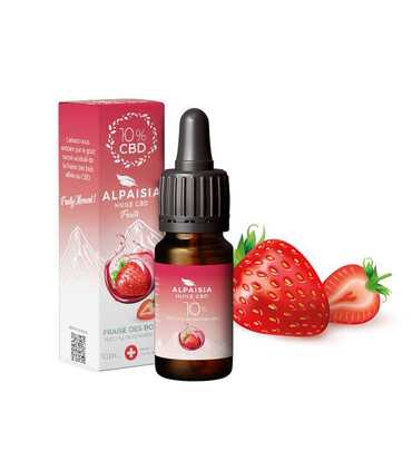 Huile de CBD Fraise des Bois 10% Alpaisia