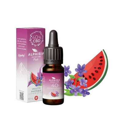 Huile de CBD 40% Alpaisia Violette Pastèque