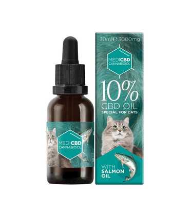 Huile de CBD 10% pour chat goût Saumon 30ml